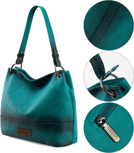 Miniatura 40 de Wrangler Hobo - Bolsas para mujer de cuero vegano con asa superior, bolsos de hombro y bolsos