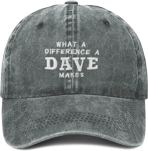 Miniatura 16 de What A Differences A Dave Makes Hat Gorra de béisbol Sombreros para hombres Sombrero ajustable