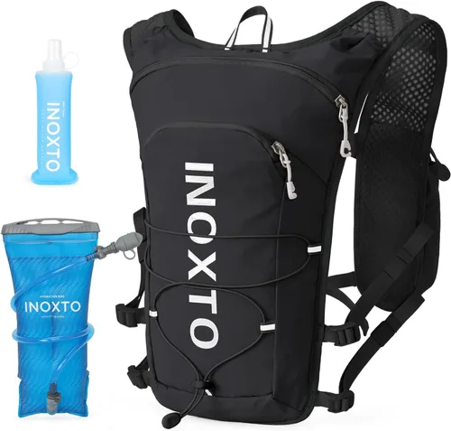 Miniatura 8 de INOXTO Running Hydration Vest Backpack,Lightweight Insulated Pack with 1.5L Water Bladder Bag Daypack for Trail Hiking Running Cycling Race Marathon