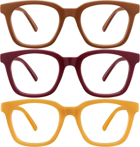 Miniatura 10 de Reading Glasses for Women Men - Blue Light Blocking Magnifying Readers,Square Anti-Glare Computer Eyeglasses