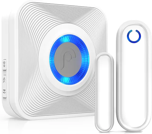 Fosmon WaveLink 51004HOM Timbre de puerta inalámbrico abierto (Alcance de operación - 120 metros/400 pies | 52 melodías de timbre | 4 niveles de