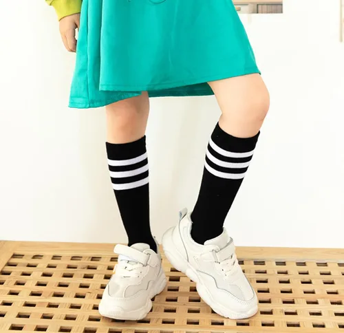 Miniatura 4 de Bestjybt Calcetines de fútbol para niños, calcetines de fútbol hasta la rodilla, calcetines de tubo para niños de 3 a 5 años