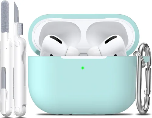 Miniatura 40 de Funda para AirPods con llavero, protección completa, de silicona, accesorios para AirPods, funda para hombres, mujeres y adolescentes, con estuche