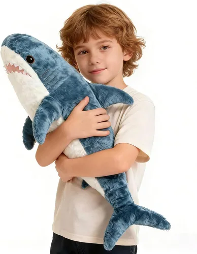 Animal de peluche gigante, peluche de tiburón, peluche de tiburón, almohada de tiburón para decoración de la habitación del hogar, regalo ideal para