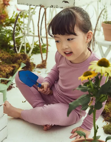 Miniatura 2 de moimoln Pijama de algodón suave y liso de manga larga para bebés y niños, 6 meses a 5 años