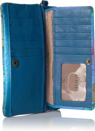 Miniatura 4 de Anna by Anuschka Cartera organizadora de pulsera de cuero genuino pintada a mano