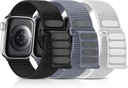 Miniatura 22 de Getino Banda Deportiva de Nylon Compatible con Correas de Apple Watch para Mujeres y Hombres 40mm 41mm 38mm 42mm 46mm 44mm 45mm 49mm, Correa