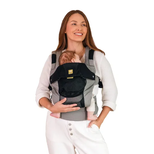 Miniatura 10 de LÍLLÉbaby Portabebés ergonómico 6 en 1 para bebés con soporte lumbar (7-45 libras), uso de bebé de 360 grados, orientado hacia adentro y hacia