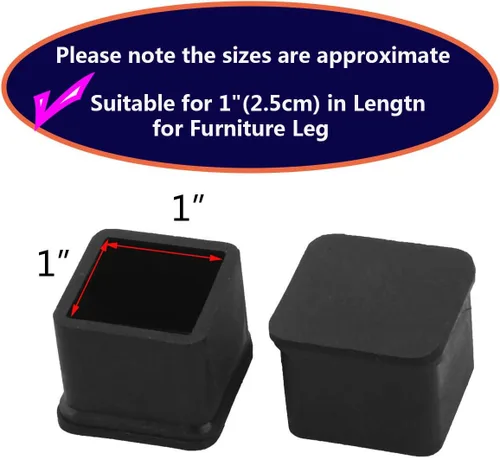 Miniatura 2 de Tapas de goma de 4/5 pulgadas para patas de muebles, mesa, silla, patas de silla, protectores de suelo, para evitar arañazos, protector de suelo