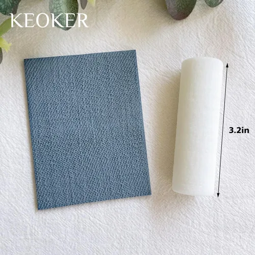 Miniatura 4 de KEOKER Rodillo de textura de arcilla polimérica, rodillo de textura para arcilla polimérica, rodillo de arcilla polimérica para hacer aretes, como
