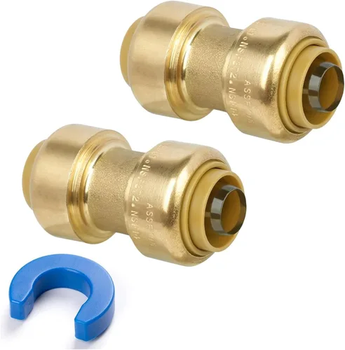 Miniatura 15 de Adaptador macho PTC de 1 pulgada a 1 pulgada NPT Push-Fit, Empuje para conectar accesorios de plomería de latón para cobre, CPVC, tubos PEX