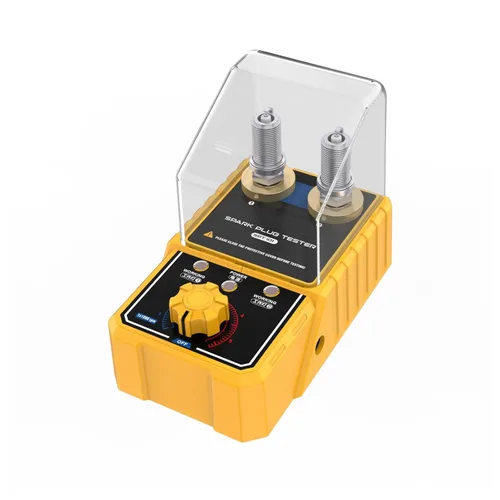 SPT101 Probador de bujías de doble orificio - Probador de bobina de encendido ajustable de 0-6000 rpm con cubierta protectora | Herramienta de
