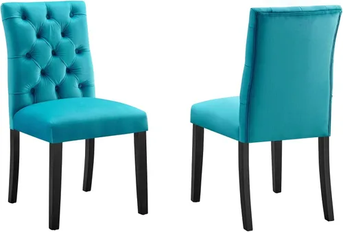 Miniatura 11 de Modway Duchess Performance Velvet - Juego de 2 sillas de comedor, color coñac