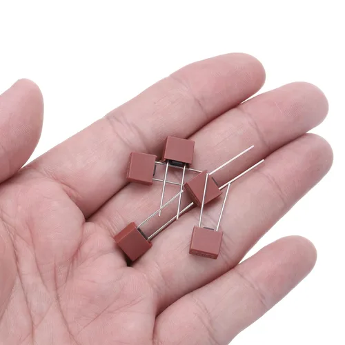 Miniatura 4 de uxcell 30pcs DIP montado en miniatura cuadrado lento golpe micro fusible para piezas electrónicas PCB LCD reparación, T1A 1A 250V, rojo