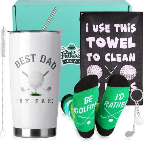 Regalos de golf para hombres, regalos de golf para el día del padre, cesta de regalos de golf para amantes del golfista, divertido regalo de