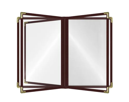 Miniatura 58 de Goodsmart - Fundas para menú de restaurante, paquete de 25 unidades, color negro, 2 vistas, soportes para menú de carga superior, cubiertas