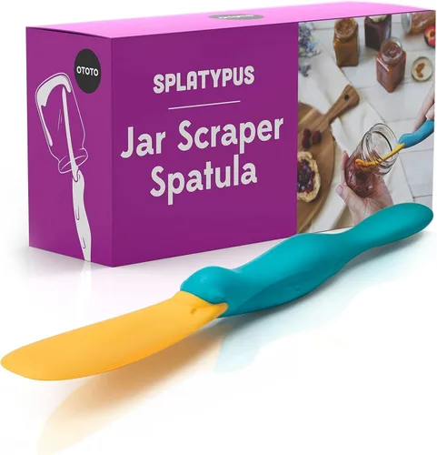 Miniatura 9 de OTOTO Espátula raspadora de tarros, raspador de silicona, accesorios de cocina bonitos, accesorios de cocina únicos y divertidos para amantes