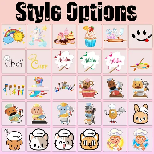 Miniatura 3 de Delantales personalizados para niños, sombrero de chef y delantal con nombre personalizado para niños, delantal para cocinar, hornear, cocina