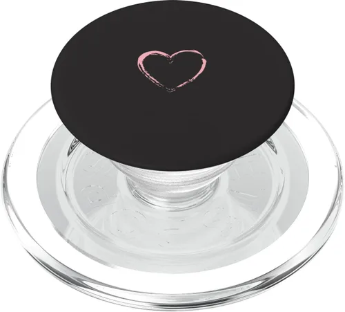 Miniatura 8 de PopSockets PopGrip estándar de corazón rosa negro