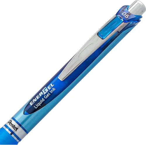 Miniatura 5 de Pentel Energel Rtx Retráctil, 12 paquetes de 6 bolígrafos de tinta negra y 6 azules, punta de aguja, punta fina de 0.020 in