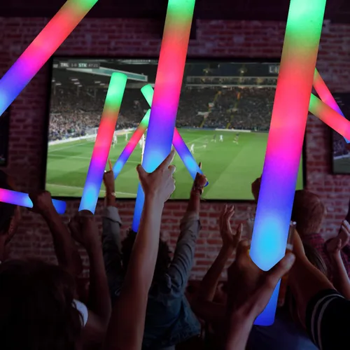 Miniatura 3 de Varillas luminosas al por mayor, 16 piezas de varillas de espuma luminosas, varillas de espuma LED que brillan en la oscuridad, suministros