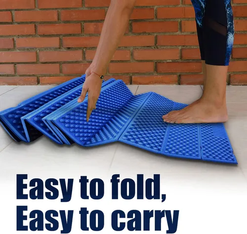 Miniatura 5 de Almohadillas de espuma para dormir, colchón plegable de espuma de célula cerrada, impermeable para dormir al aire libre para mochileros y senderismo
