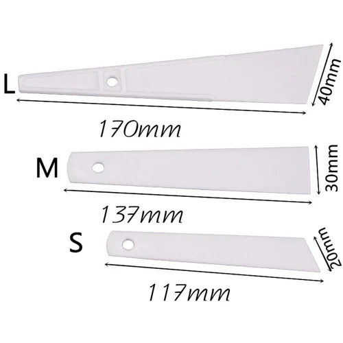 Miniatura 5 de 3 piezas de pegamento de plástico para frotar, aplicador de pegamento esparcidores hechos a mano de cuero DIY herramienta de artesanía