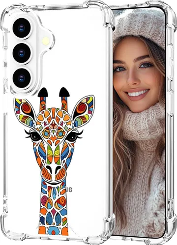 Miniatura 90 de Hungo Funda compatible con Samsung Galaxy S23 con diseño floral y bonito diseño transparente, femenino para mujeres y niñas, con hermoso clavel