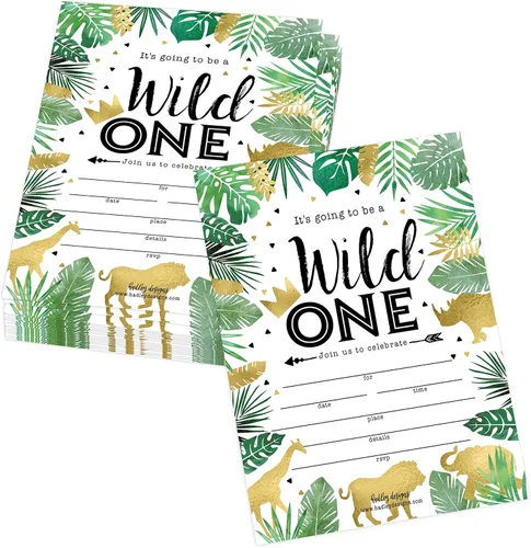 Miniatura 6 de Hadley Designs Invitaciones de cumpleaños para niños y niñas con temática de corral – 25 invitaciones de fiesta de cumpleaños de animales de granja