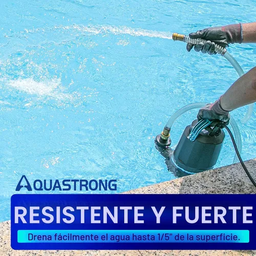 Miniatura 3 de Aquastrong Bomba de sumidero de 1 HP 4500 GPH Bomba de agua sumergible termoplástica portátil bomba de alto flujo de eliminación de agua
