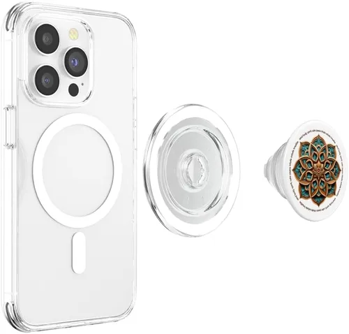 Miniatura 4 de Mandala #313 - Mind-Body-Spirit Yoga Art PopSockets MagSafe PopGrip for iPhone