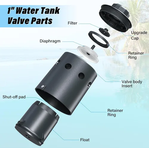 Miniatura 2 de Sistema de riego de válvula de flotador de 1 pulgada diseñado para control de nivel de agua, llenado y apagado automático, garantizar un suministro