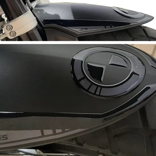 Miniatura 4 de Resin Bike Adhesivos 3D para motocicleta compatibles con BMW R 1250 GS Adventure 2021-2024 Triple Black. Protección contra golpes y arañazos.