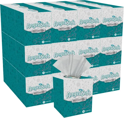 Angel Soft Professional Series - Pañuelo facial de 2 capas (46580), 96 hojas, 36 cajas, paquete a granel, ideal para baños, salas de reuniones,