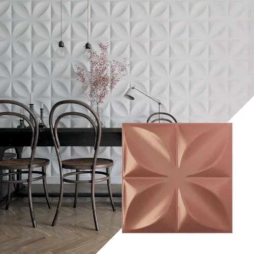 Miniatura 21 de Ekena Millwork WP20X20ALWH 19 5/8 pulgadas de ancho x 19 5/8 pulgadas de alto Alexa EnduraWall Decorativo 3D Panel de pared cubre 2.67 pies cuadrados