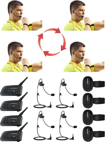 Miniatura 9 de Auriculares de árbitro Auriculares de nuevo diseño Profesional 1pc 0.138 in Jack V6 V4 FBIM FBIM Football Arbitro Entrenador Juez Arbitraje 1