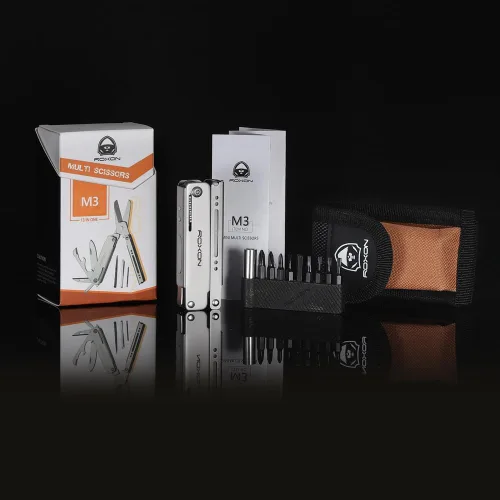 Miniatura 8 de ROXON M3 13 en 1 Multiherramienta EDC Cuchillo Y Tijeras con Palillo y Pinza Práctica Pequeña y Exquisita Multiherramienta