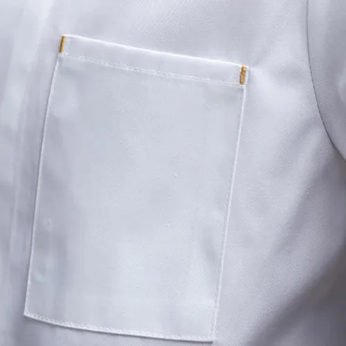 Miniatura 6 de Unisex Short Sleeve Chef Coat Kitchen Chef Uniform with Pocket Shirt Chef Jacket Food Restaurant Work Clothes