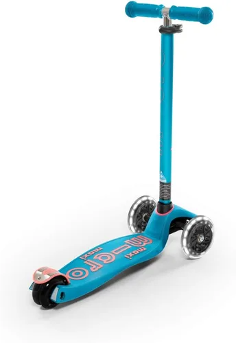 Miniatura 4 de Micro Kickboard – Maxi Deluxe LED – Monopatín pequeño de tres ruedas, inclinado a girar, diseño suizo para niños con ruedas con luces LED activadas