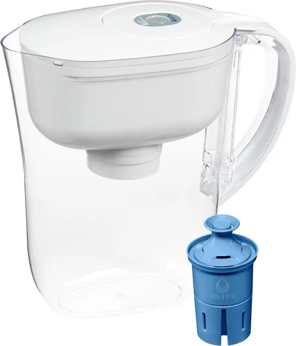 Miniatura 11 de Brita Jarra de agua, filtro Metro Elite, elimina el 99% del plomo, incluye 1 filtro, capacidad para 6 tazas, color blanco
