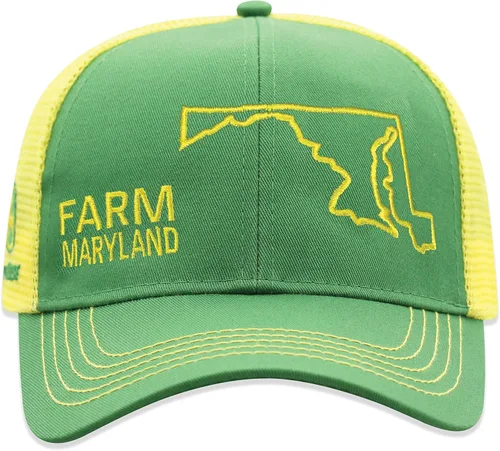 Miniatura 81 de John Deere Gorra de béisbol con logotipo y malla trasera con contraste, para hombre