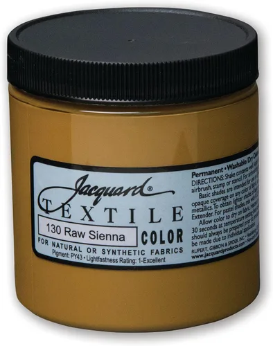 Miniatura 14 de Jacquard Pintura Textil 8 Oz Negro
