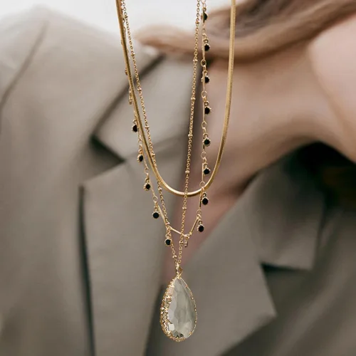 Miniatura 5 de BENECREAT Colgantes de Cristal de Latón con Dijes, Dijes Facetados en Forma de Gota de Lágrima para Hacer Joyas Accesorios DIY, Latón, vidrio