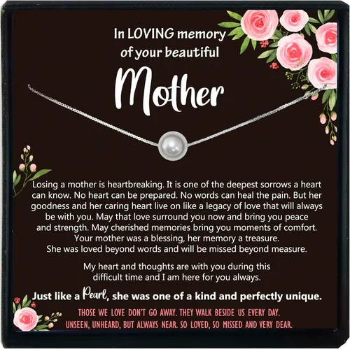 Miniatura 19 de Be Wished Regalos de condolencias por la pérdida de la madre, regalos conmemorativos llenos de oro para la pérdida de mamá, regalos de duelo, collar