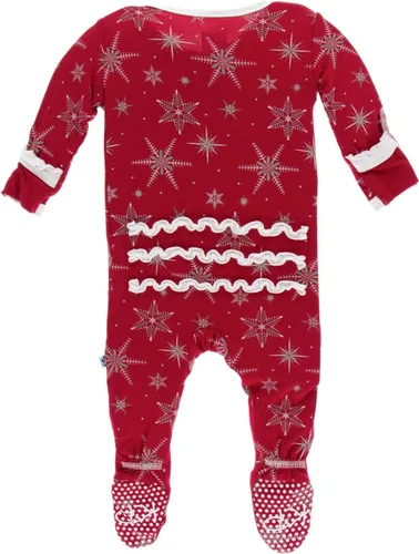 Miniatura 2 de KicKee Pants Mameluco con volantes y cremallera