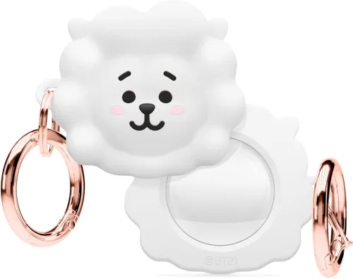 elago BT21 - Funda de silicona compatible con AirTag de 2ª generación (2026) y funda de 1ª generación, llaves de pista, mochilas, bolsos, etiqueta RJ