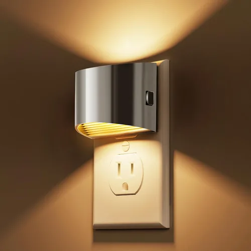 Miniatura 11 de L LOHAS LED - Luces nocturnas enchufables en la pared con 3CCT ajustable (1600K/3000K/5000K), luz nocturna de 1W enchufable en la pared, sensor