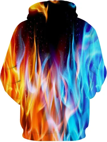 Miniatura 2 de Syaimn sudadera con capucha, casual, unisex, estampado 3D, para entrenamiento