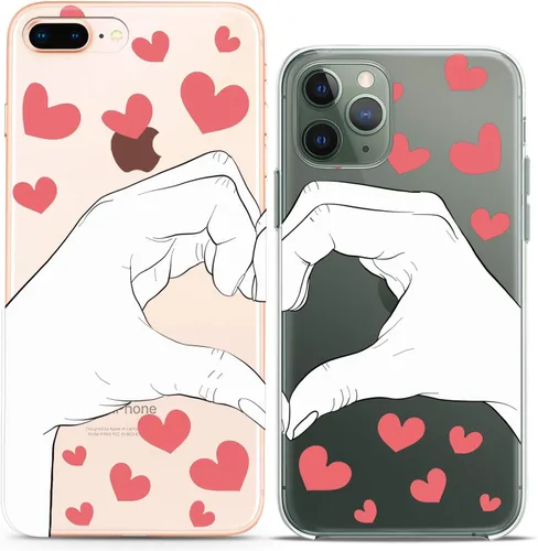 Miniatura 15 de Fundas a juego para parejas compatibles con iPhone 16 15 14 13 12 11 Pro Max Mini Xs X 6s 8 Plus 7+ Xr 10 SE 5 Nightmare Undead Couple Forever
