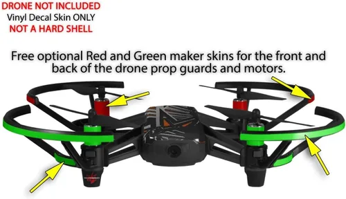 Miniatura 3 de Skin Wrap 2 Pack para DJI Ryze Tello Drone baja 0023 naranja quemado Drone No Incluidas